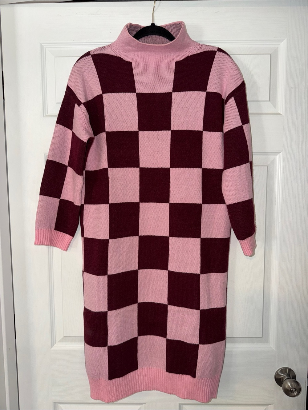 Pink desert checkered dress